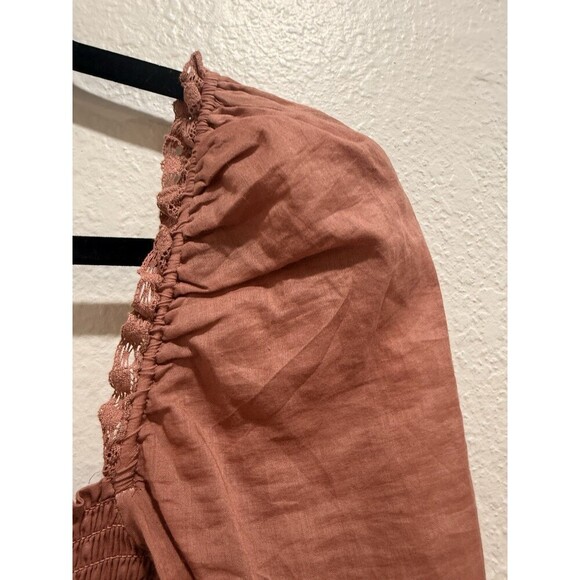 Reformation Dunes Mini Dress in Praline 100% Organic Cotton  Size 4 - Picture 5 of 9